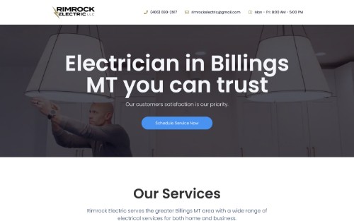 Rimrock Electric new website preview
